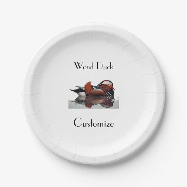 Plato De Papel Wood Duck Thunder_Cove (Anverso)
