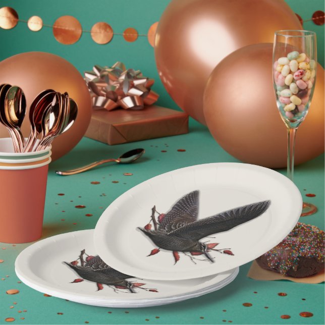 Plato De Papel Woodcock (Multi)
