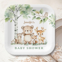 Woodland Baby Shower Cute Forest Animals