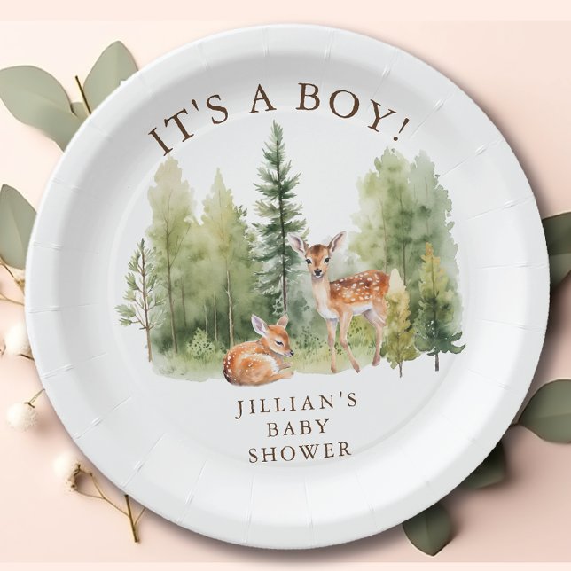 Plato De Papel Woodland Wonder Deer (Subido por el creador)