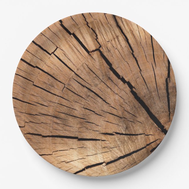 Plato De Papel Woodsmen Slice (Anverso)