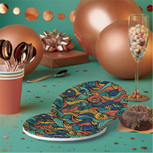 Plato De Papel Wool Topped paisley