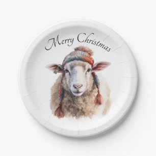 Plato De Papel Wooly Wonderland, personalizado