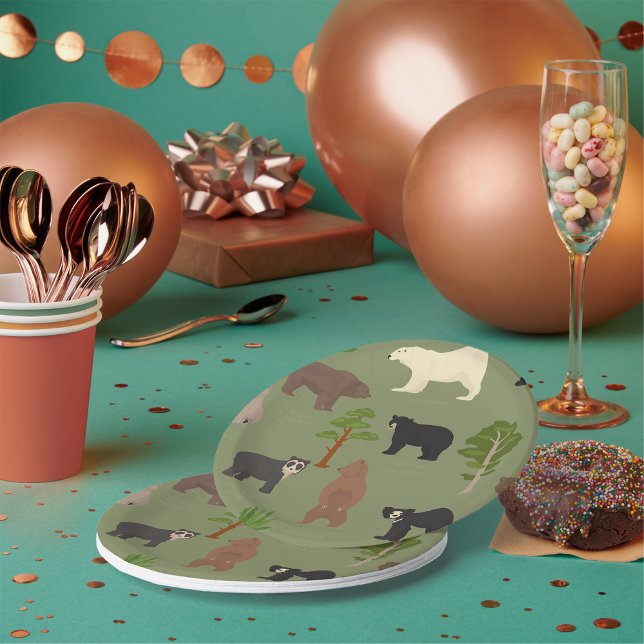 Plato De Papel World Bears (Subido por el creador)