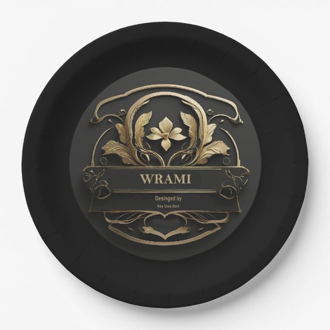 Plato De Papel Wrami Logo, Designed by Kay Uwe Rott (Anverso)