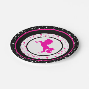 Plato De Papel ¡Y unicornios rosados, también!