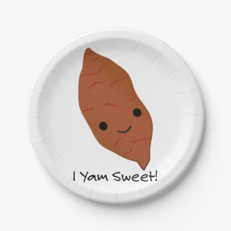 Plato De Papel Yam Sweet Cute kawaii Sweet Potato