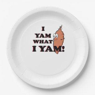 Plato De Papel Yam What I Yam - Classic Funny Meme