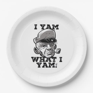 Plato De Papel Yam What I Yam Classic Meme Design