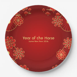 Plato De Papel Year of the Horse Chinese New Year