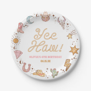 Plato De Papel ¡Yee Haw! Western Disco Cowgirl Birday Party