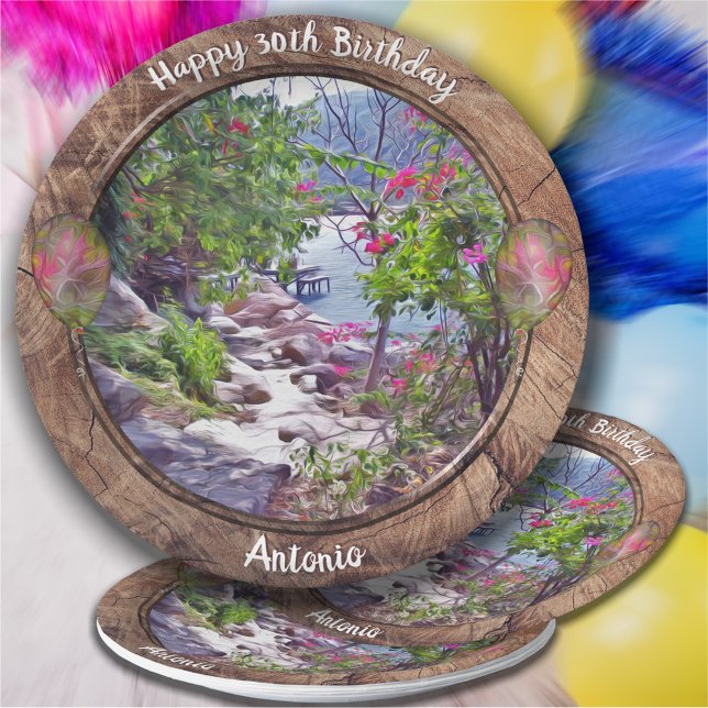 Plato De Papel Yelapa Trail Cumpleaños 821 (Subido por el creador)