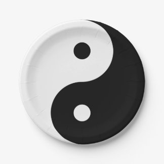 PLATO DE PAPEL "YIN YANG "