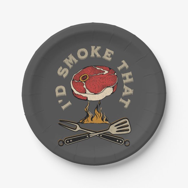 Plato De Papel Yo fumaría eso (Anverso)