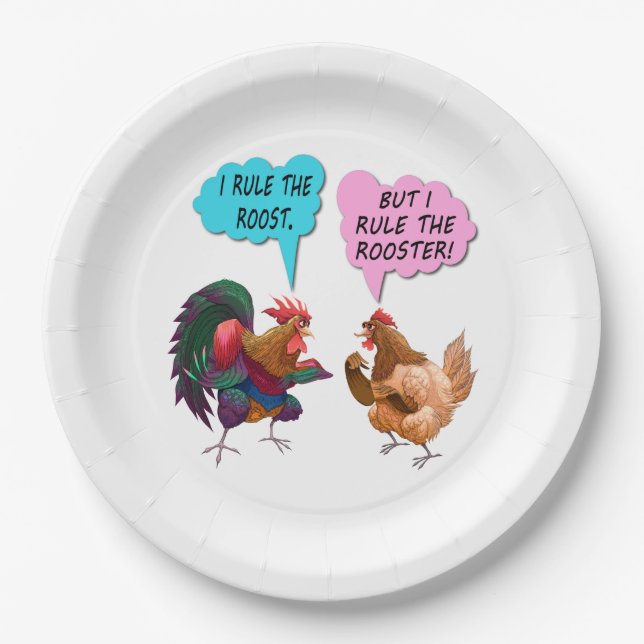 Plato De Papel Yo gobierro las placas de papel costal (Anverso)