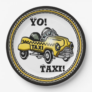 Plato De Papel ¡Yo! ¡Taxi!
