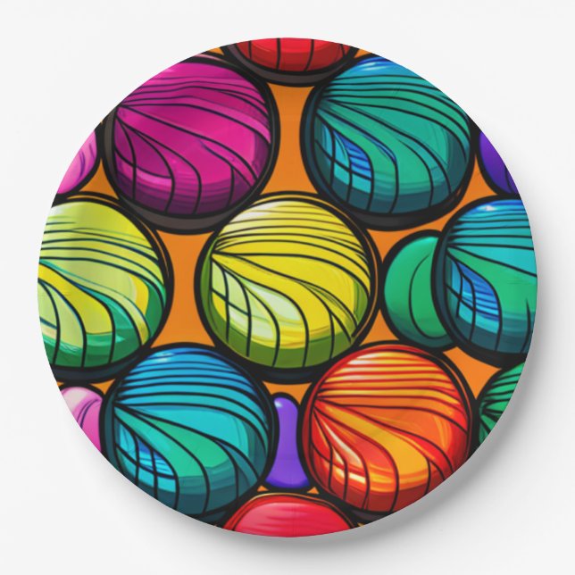 Plato De Papel Yo-Yo Yowza (Anverso)