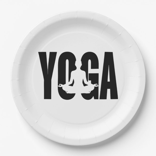 Plato De Papel Yoga. (Anverso)