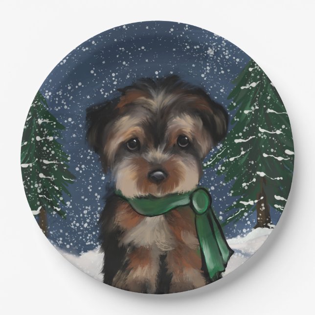 PLATO DE PAPEL YORKIE             (Anverso)