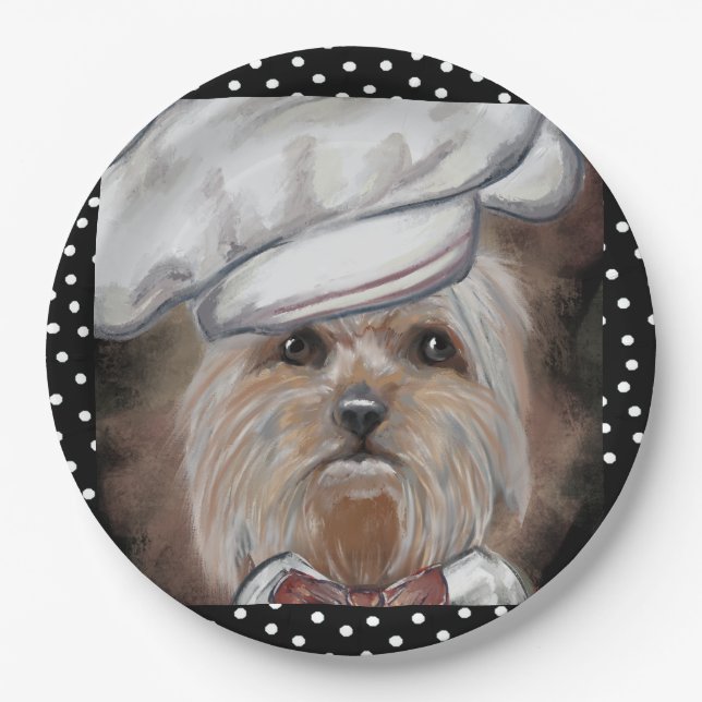Plato De Papel Yorkie (Anverso)