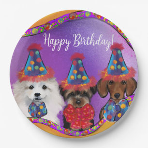 Plato De Papel Yorkie Poo