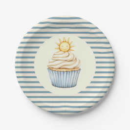 Plato De Papel You Are My Sunshine Cupcake Baby Shower
