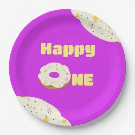 Plato De Papel Yummy donut