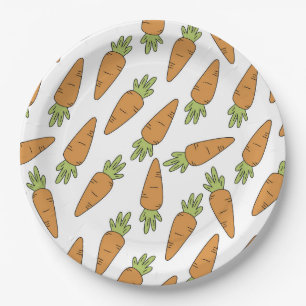 Plato De Papel Zanahorias