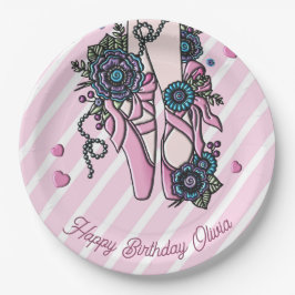 Plato De Papel Zapatos de ballet personalizados