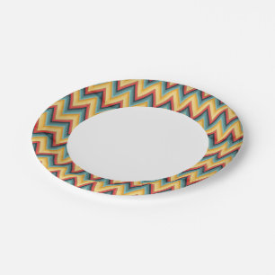 Plato De Papel Zig Zag Fondo 2