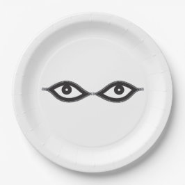 Plato De Papel Zipper Eyes