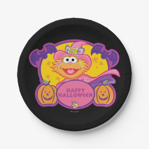 Plato De Papel Zoe Feliz Halloween