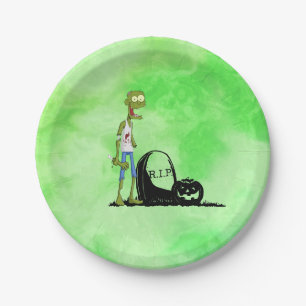 Plato De Papel Zombie