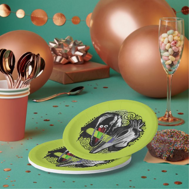 Plato De Papel Zumo de remolacha | Adam y Barbara Scary (Multi)