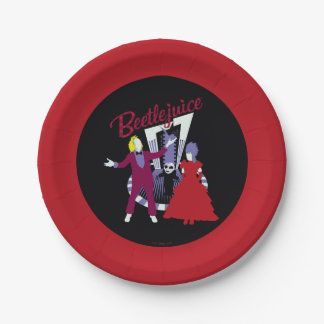 Plato De Papel Zumo de remolacha | Beetlejuice & Lydia Boda