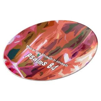 Plato De Porcelana Capítulo 84 de los salmos