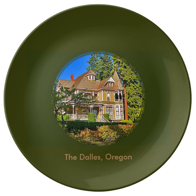 Plato De Porcelana El Dalles, Oregon (Anverso)