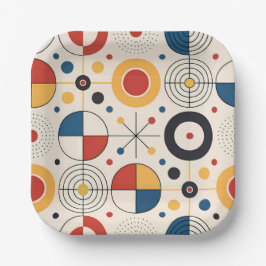 Plato diseño geométrico