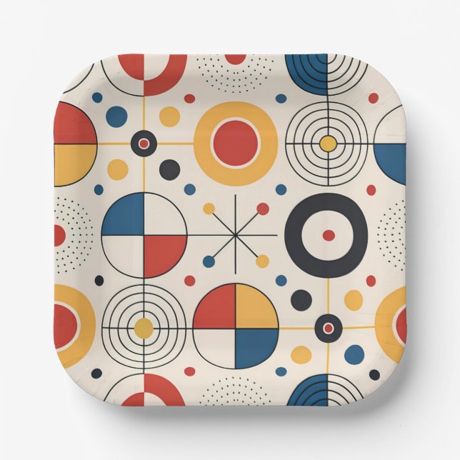 Plato diseño geométrico (Anverso)