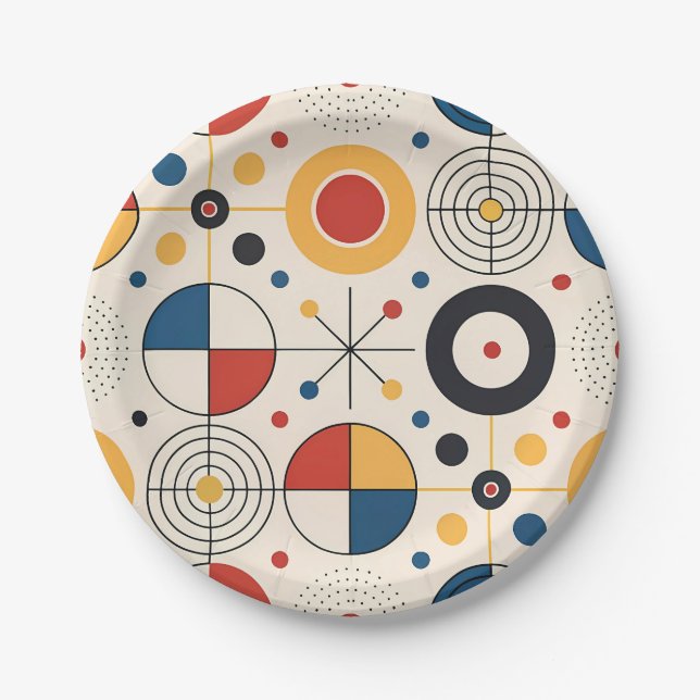 Plato diseño geométrico (Anverso)