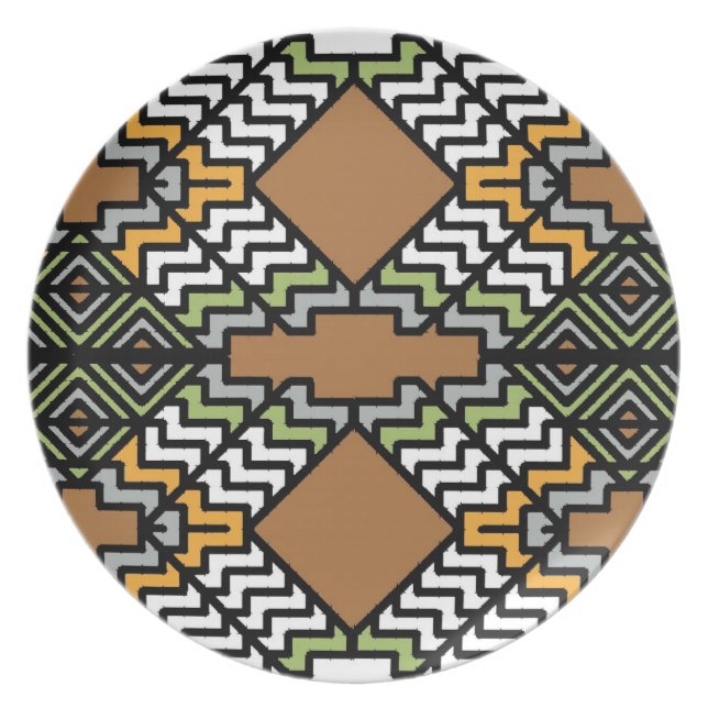 Plato El art déco inspiró la placa (Frente)