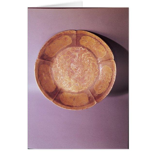 Plato grabado, dinastía Tang (Frente)