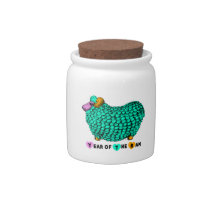 Gracioso Año Chino Ram Verde Zodiac Candy Jar
