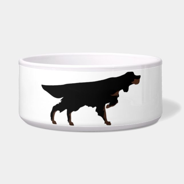 Plato para perro Setter Gordon  (Frente)
