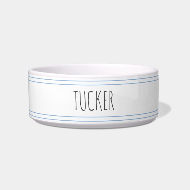 Plato personalizado de tazón de agua para perros,  (Frente)