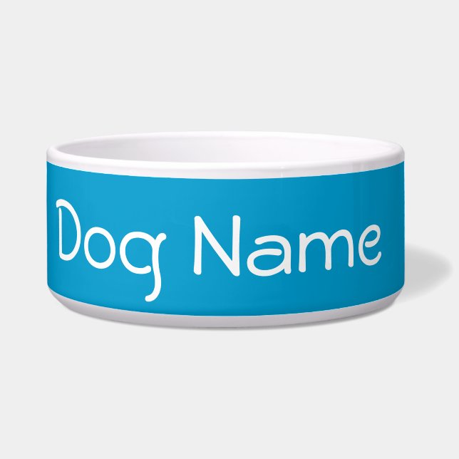 Plato personalizado del perro (Frente)