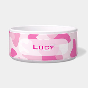 Plato personalizado el   del perro del camuflaje