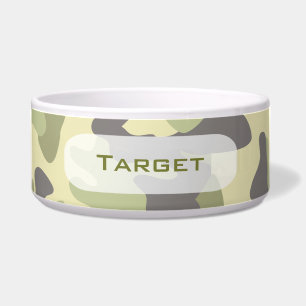 Plato personalizado el del perro del camuflaje