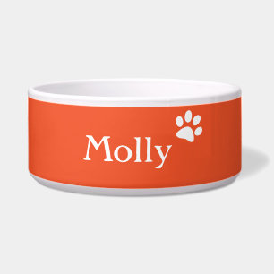 Plato personalizado el del perro del naranja