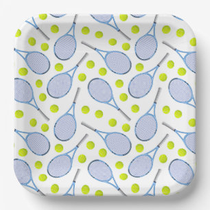 Platos de cartón de tenis, Fiesta de cumpleaños al